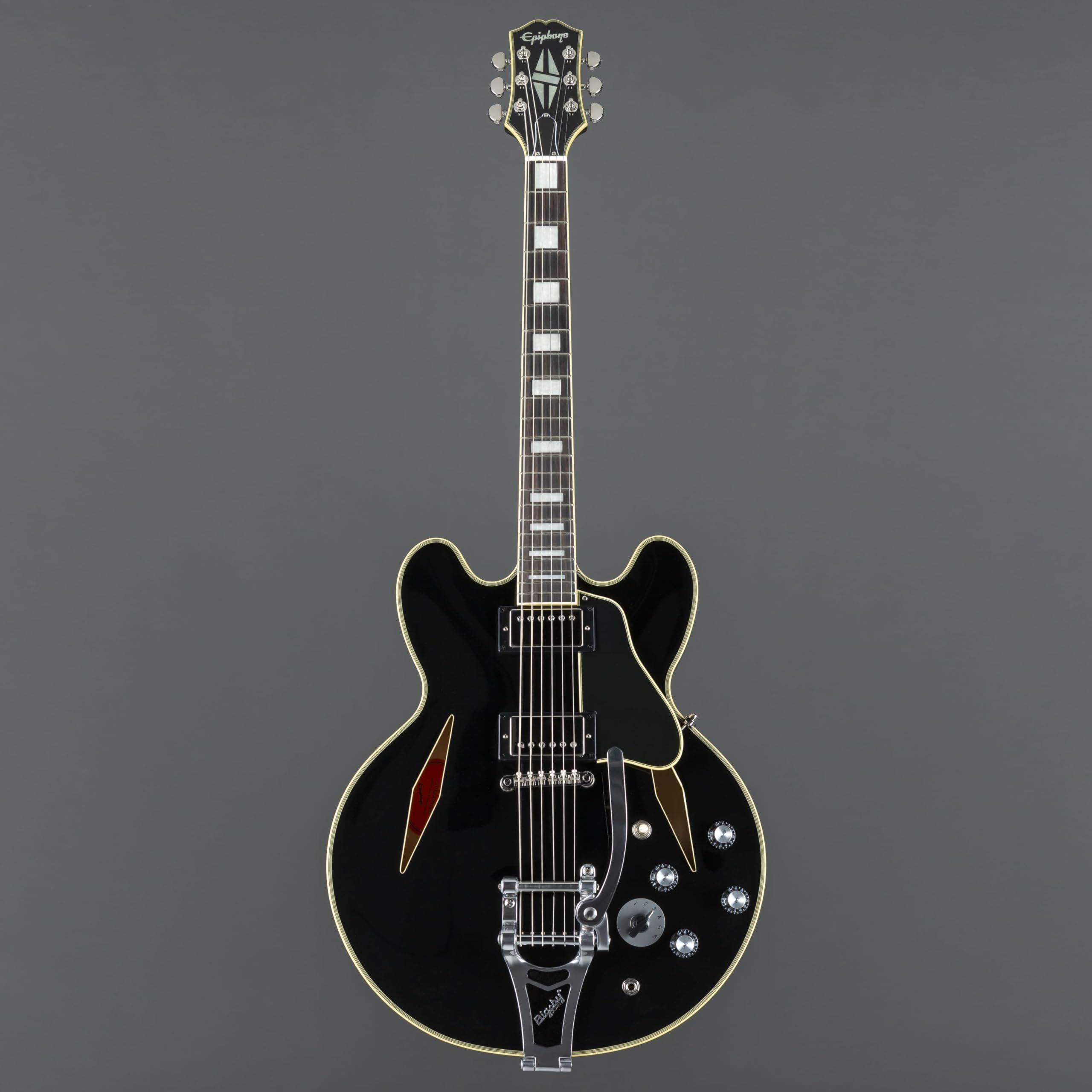 エイザル　Epiphone Shinichi Ubukata Kup Epiphone Shinichi Ubukata Hebanowa gitara elektryczna