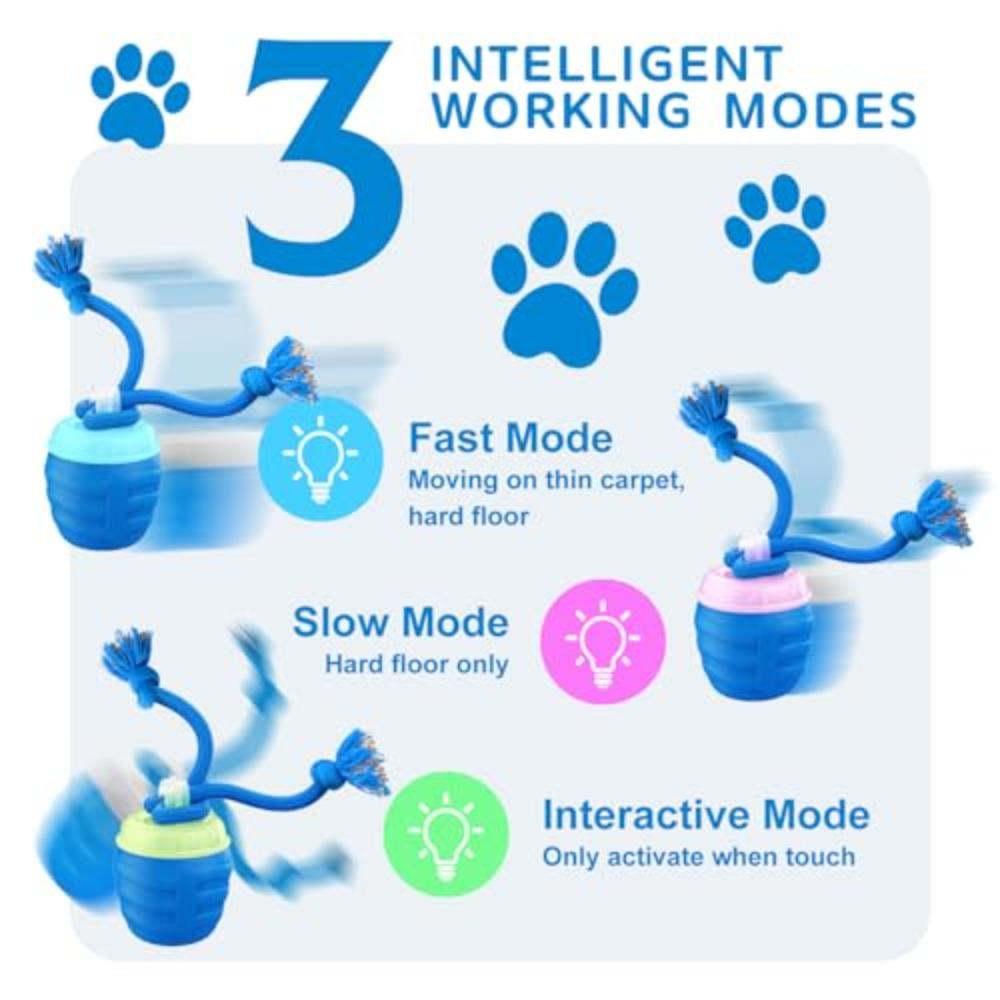 Durable Dog Toy Electric Jumping Ball Automatic Bouncing Chew Proof Ball for Aggressive Chewers Interactive Pet Chew Toy