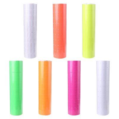 Set mit 10 Rollen Preisschild-Etikettierer-Aufkleberrollen für Preisschilder für Preispistole MX5500 Shop-Preispistolen-Etikett