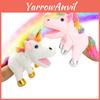 Unicorn Hand Puppet Plush Doll Toy Soft And Cuddly Role-playing Companion For Kids