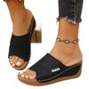 Fashion 2025 Hot Sale Female Shoes Plus Size Open Toe Women's Slippers Casual Platform Wedges Sandals Outdoor Daily Comfortable Slippers