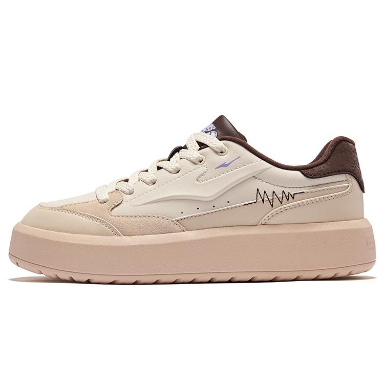 Hongxing Erke Yuanqi 1.0 Retro Casual Non-Slip Wear-Resistant Low-Top Sneakers Women sneakers Beige 52123301051-106