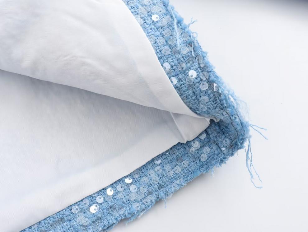 Colecția de primăvară: Jachetă scurtă de damă în stil european și american, împodobită cu paiete, pentru modă stradală