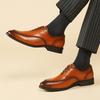 2024 High Quality Pointed Toe Oxfords Leather Men Shoes 2024 Lace Up Casual Formal Business Male Dress Shoes Wedding Party Plus 47