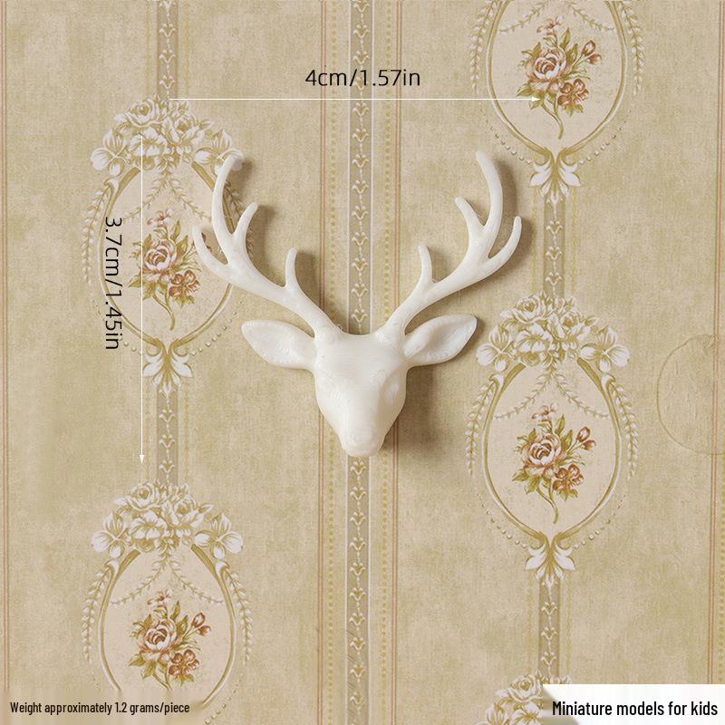 Miniature Christmas Deer Head Wall Hanging Decoration
