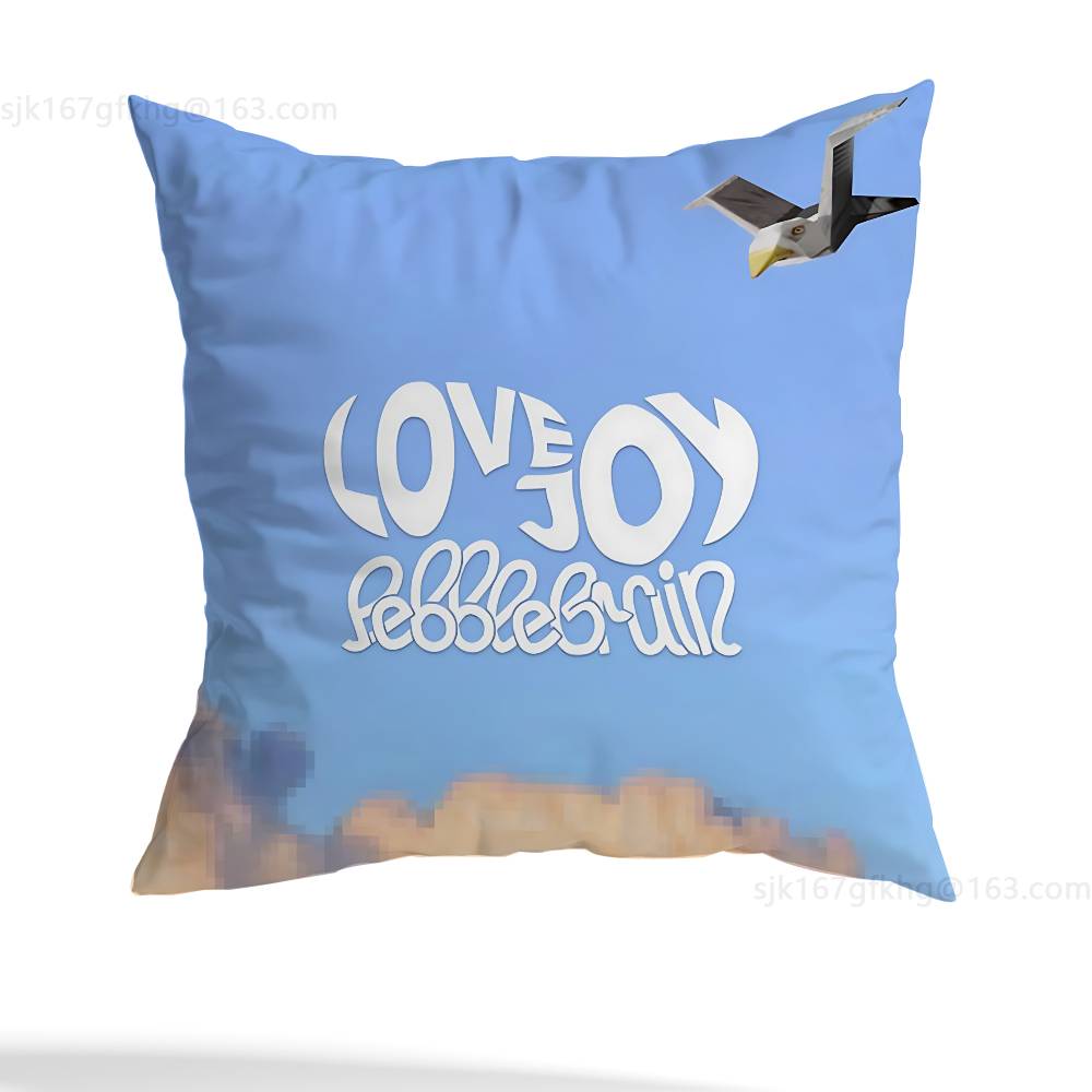 L-Lovejoy Wilbur Pillow Case Square Double-Sided Printing Short Plush Sofa Cushion Cover Bedroom Bedside Pillow
