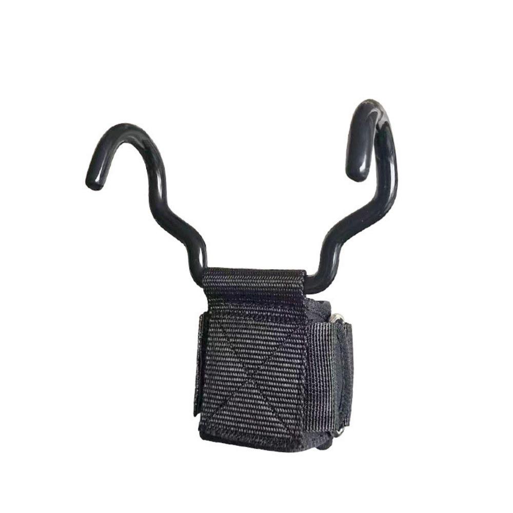 1 PC/Pair Non-Slip Weight Lifting Grip Hook Adjustable Steel Hook Grips Strap  Gym