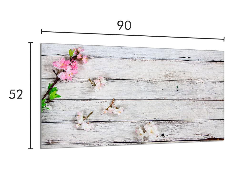 Szklana płyta ochronna na kuchenkę 90x52 Drewno