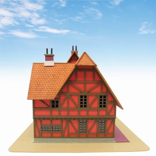 Sankei Miniature Art Kit Giant Bean Bag Chairs Studio Ghibli Series Howl's Moving Castle Hatter's Hat Shop 1/150 Scale Paper Craft MK07-03