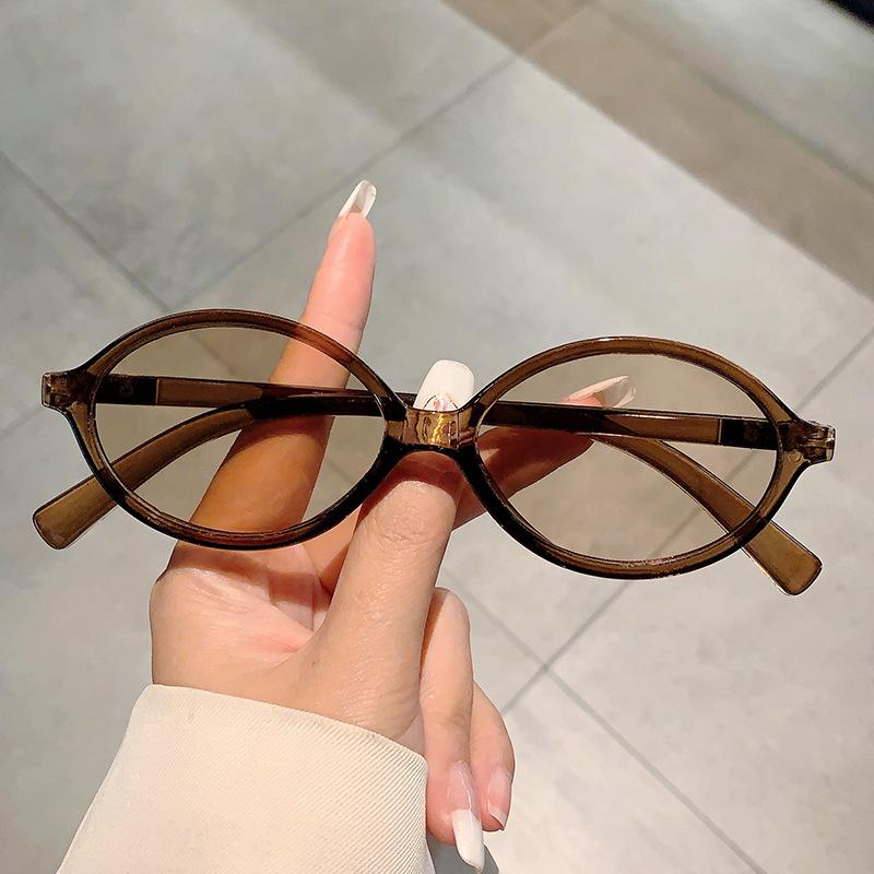 Luxury Brand Designer Oval Small Frame Sunglasses Women Men Fashion Vintage Trend Sun Glasses Punk Hip Hop Shades UV400