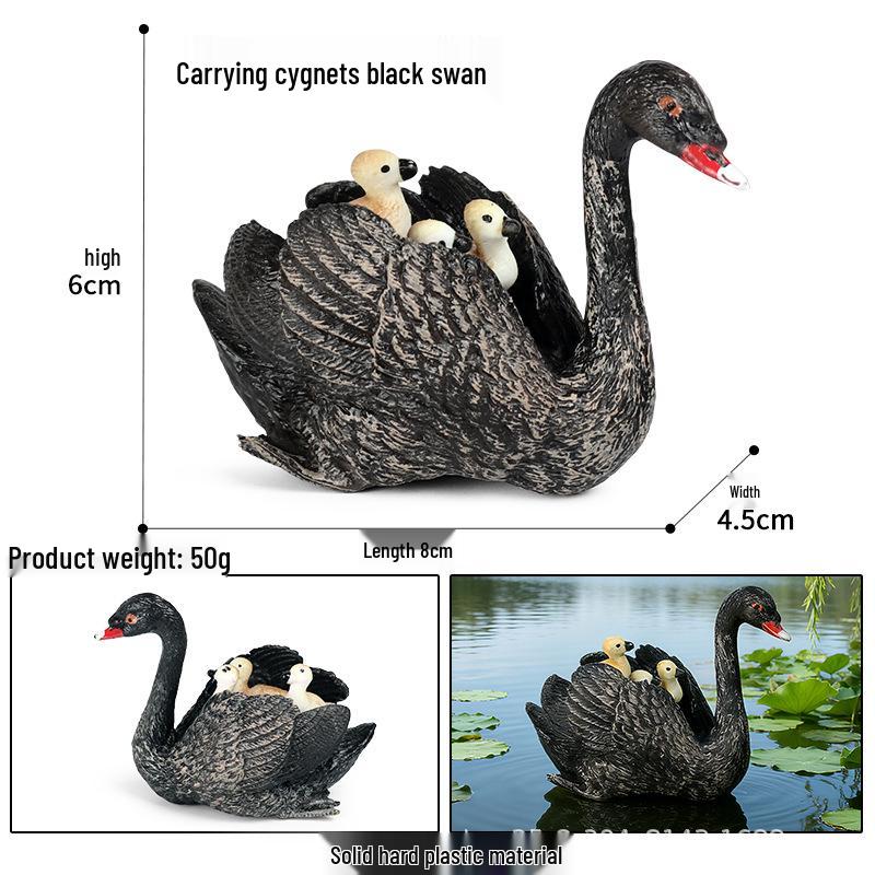 Realistic Farm Animal Models: Big Yellow Duck, Rooster, Turkey, Goose, and Swan