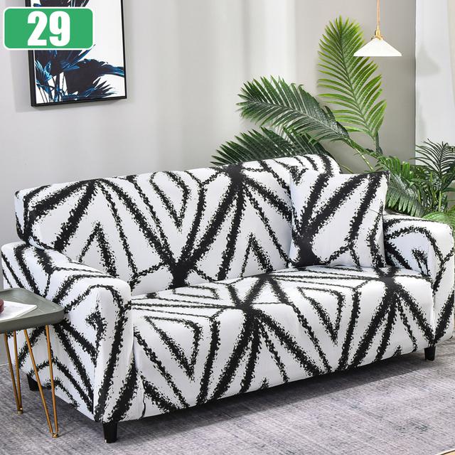 Elastic Sofa Cover 1 2 3 4 Seater L-Shaped Corner Stretch Slipcover for Living Room Couch Armchair Chaise Longue