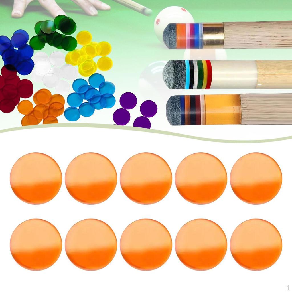 10 Billiard Cue Pads, 0.55 Inch Professional Accessory, Replacement for Outdoor Club Practice.
