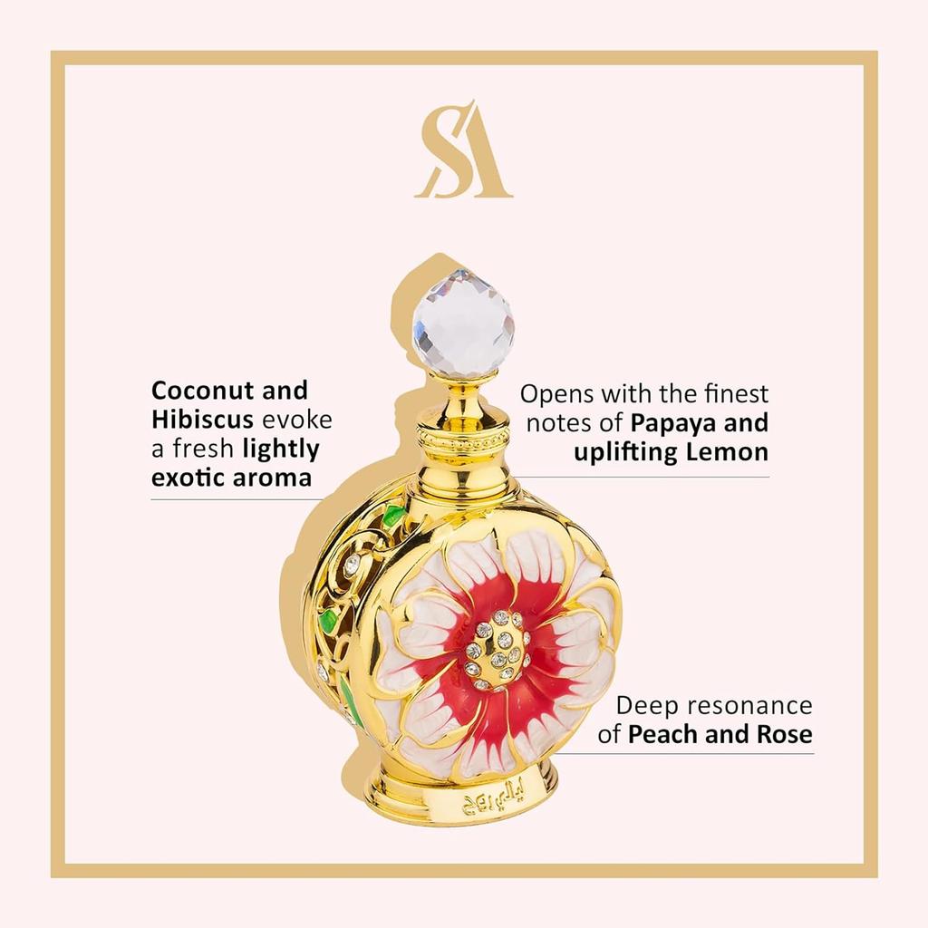 Swiss Arabian Layali Rouge - Luxe Producten Uit Dubai - Langdurige Persoonlijke Parfumolie Geur - Een Verleidelijke Signatuur Aroma - 0,5 Oz