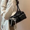 Solid Sewing Thread Fashion Glossy PU Shoulder Bags Fashion Versatile Hand Bags 2026 Hot Sale Bags for Women Bolsas Femininas
