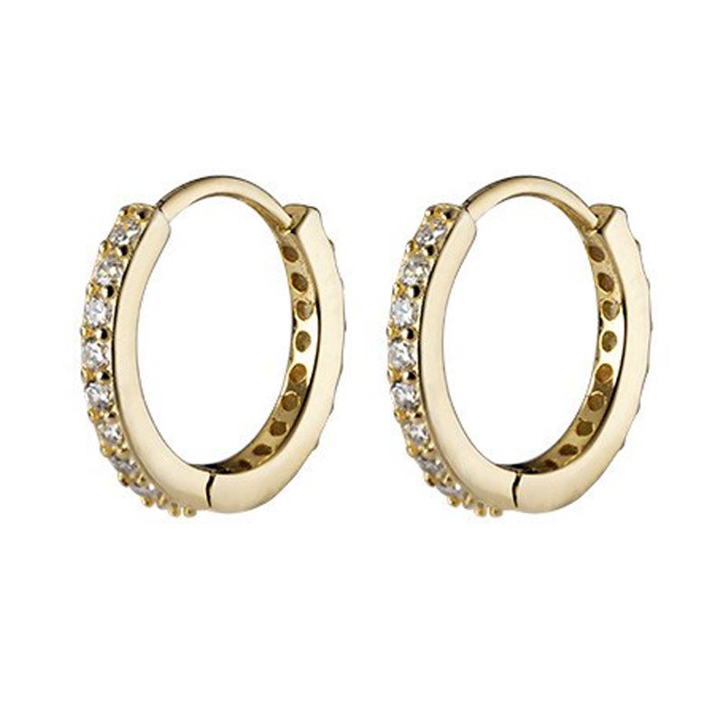 Unisex Diamond Stud Ear Cuff: Men's/Women's Small Cartilage Clip Earring, European/American Style