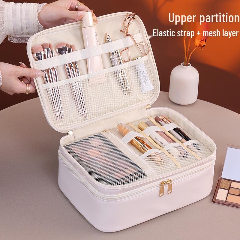Waterproof Multifunctional PU Makeup & Toiletry Bag with Large Compartment Storage