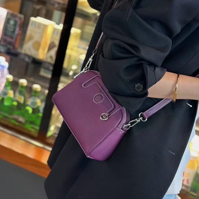 Niche Design New Genuine Leather Women's Bag Spring Summer Versatile Top Layer Cowhide Women's Shoulder Crossbody Simple Trendy Small Practical Bag