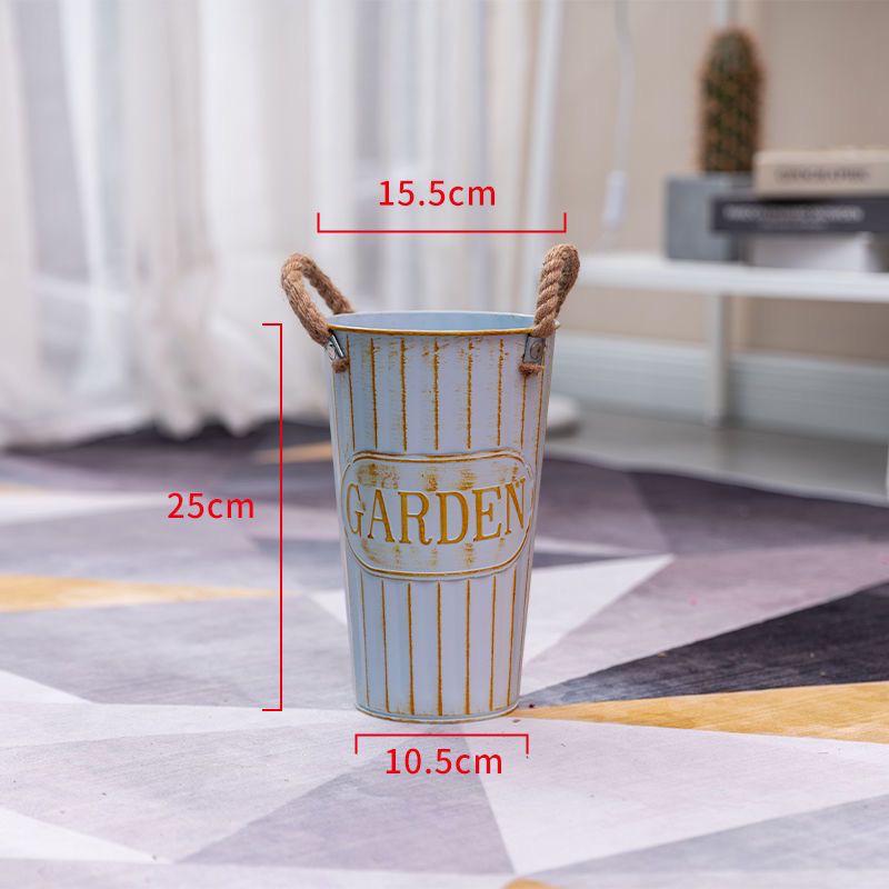 Creative Tin Flower Pot: Dried & Fresh Flower Arrangement Vase for Home or Flower Shop Use