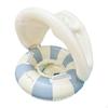 Inflatable Swimming Ring Gift for Kids PVC Swim Tube Beach Vacation Lake Blue