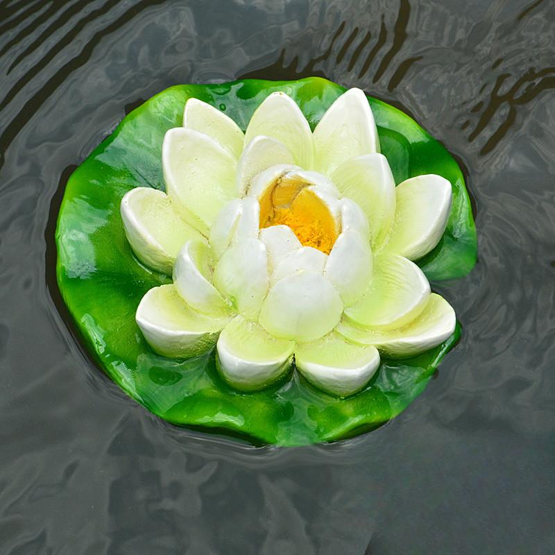

Resin Floating Frog Turtle Fish Pond Flowing Water Fountain Water Surface Lotus Flower Decoration Resin Crafts Floating Crafts