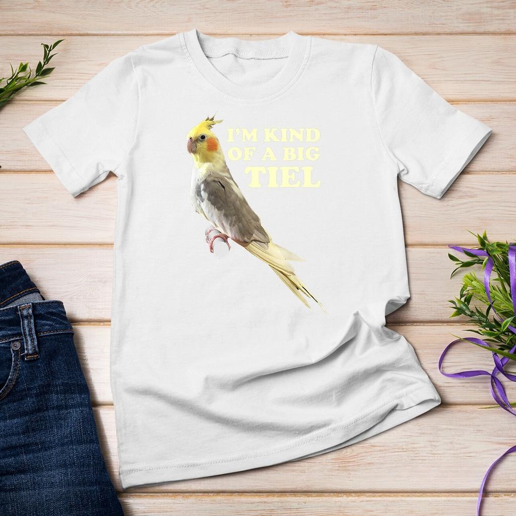 Funny Cute Cockatiel Gift For Women Men Parrot Lover T-Shirt Unisex Casual Fashion Round Neck Short Sleeve Plus Size Tops