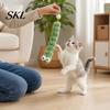 Cat Chew Toy Plush Caterpillar Toy, Stuffed Kitten Kicker with Tail Ball for Biting Kicking Shaking Fun Interactive Soft