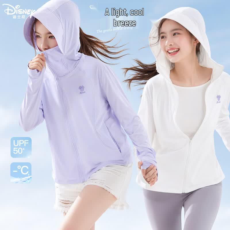 Disney Girls UV Protection Ice Silk Sun Hoodie Jacket 140