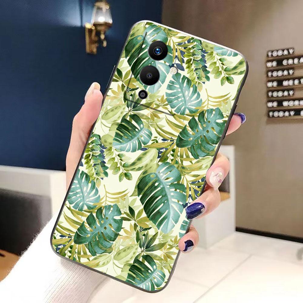 Vintage Banana Leaf Flower Cover Phone Case For Infinix NOTE 7 8 8I 10 11 11S 12 30 40 TECNO POVA NEO 2 4 5 6 Pro Case Funda