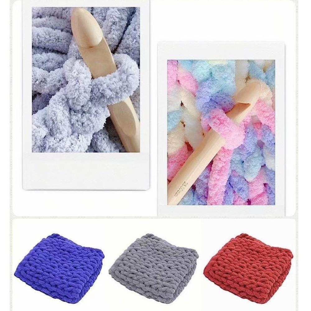 Multicolor Super Thick Fluffy Yarn No Shedding Bunk Bed Ladder Wrap Yarn DIY Blanket Bag