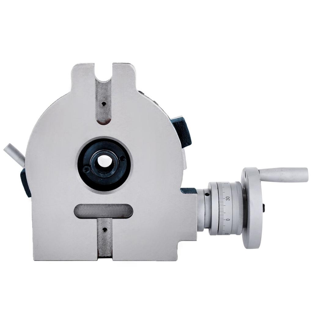 150mm/5.9In Vertical & Horizontal Rotary Table, 150MM Dividing Head Round Rotary Working Table Milling Machine Index System Adjustable Screw 5.9 Inch