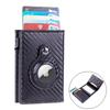 Stylish Carbon Fiber PU Leather Automatic Aluminum Credit Card Holder