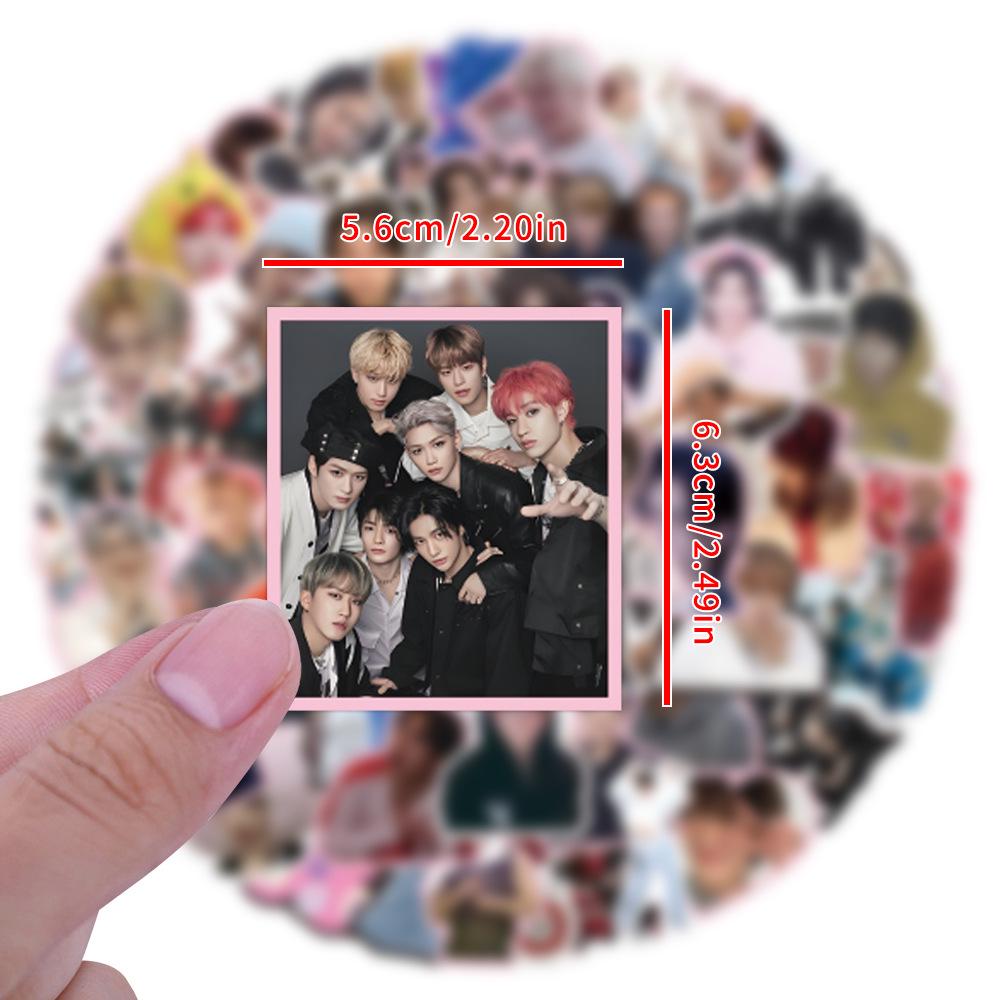 50-100 Korean Boy Group Stray Kids Waterproof Graffiti Decorative Stickers