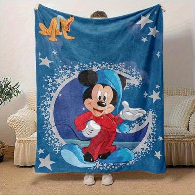 1pc,Mickey Mouse Blanket Soft & Cozy Throw for Home Decor, Couch Cover, Outdoor Use, Travel