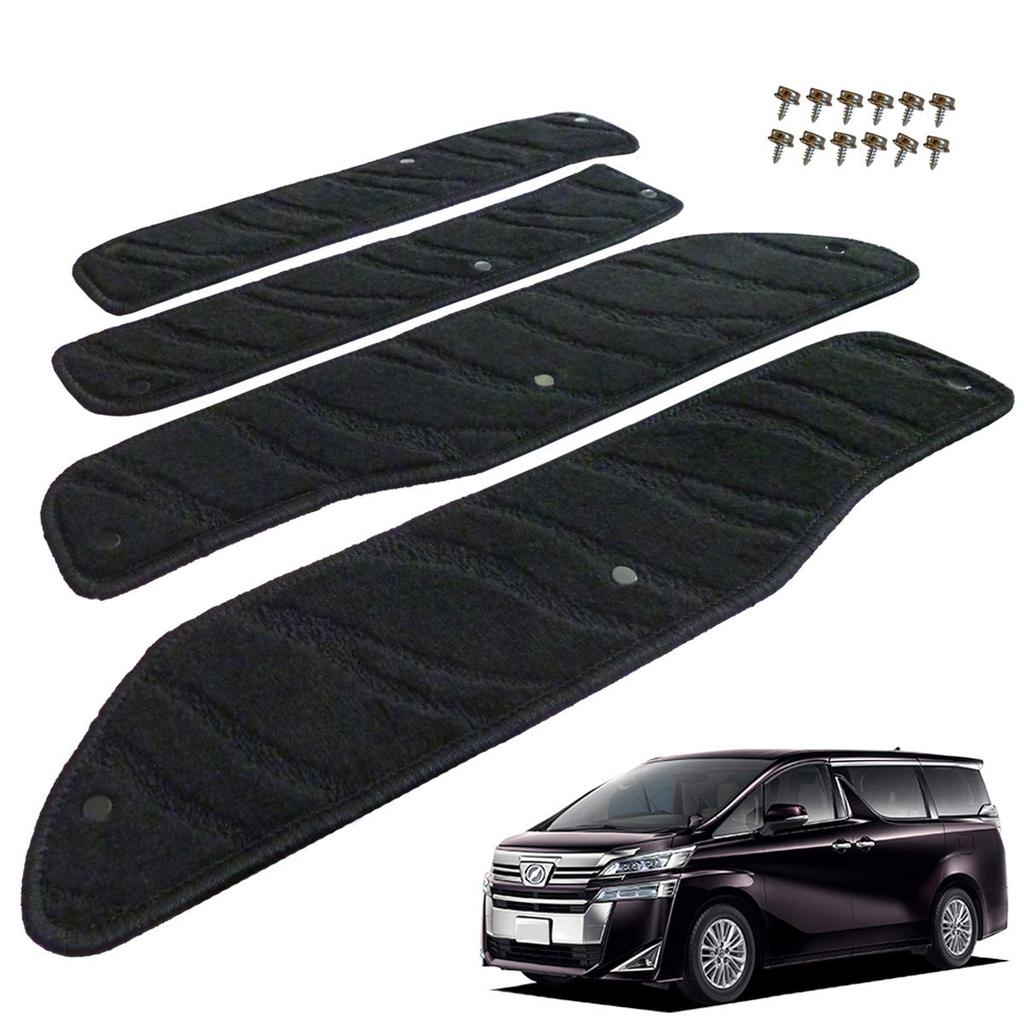 Fenice Car Step Made In Japan Toyota Vellfire and Vellfire Hybrid 30 Wave Hook and Loop Closure with and Stays In Place Accessories Mats, (for