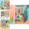 Tetris Holzpuzzle für Kinder Pädagogisches Gehirnjogging Bausteine Geschenk für Kinder