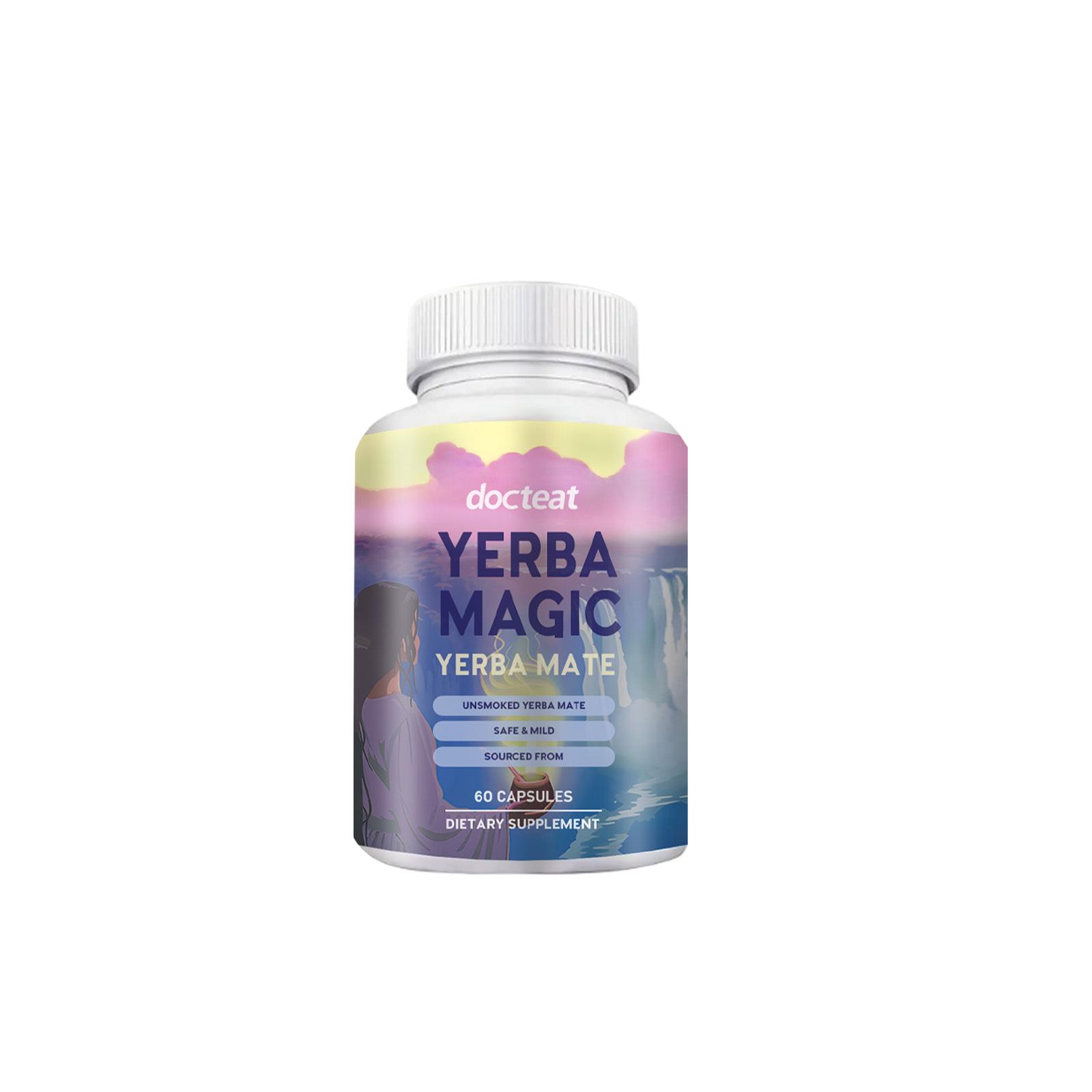 

Docteat Yerba Mate Capsules: Rich Yerba Mate Extract for Energy and Body Care.