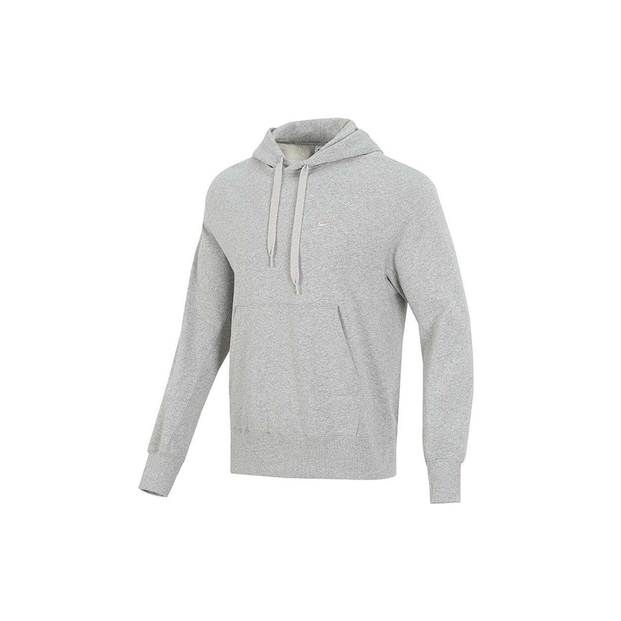 Men s Nike Sportswear French Terry Embroidered Logo Solid Color Light Grey DA0024-050 S
