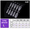 100Pcs/Box False Nails Transparent Press On Nails Coverage False Nails Tips Short Shaped Water Drop Full Sticker For Nails