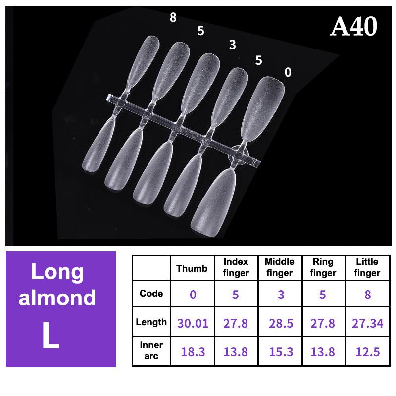 100Pcs/Box False Nails Transparent Press On Nails Coverage False Nails Tips Short Shaped Water Drop Full Sticker For Nails