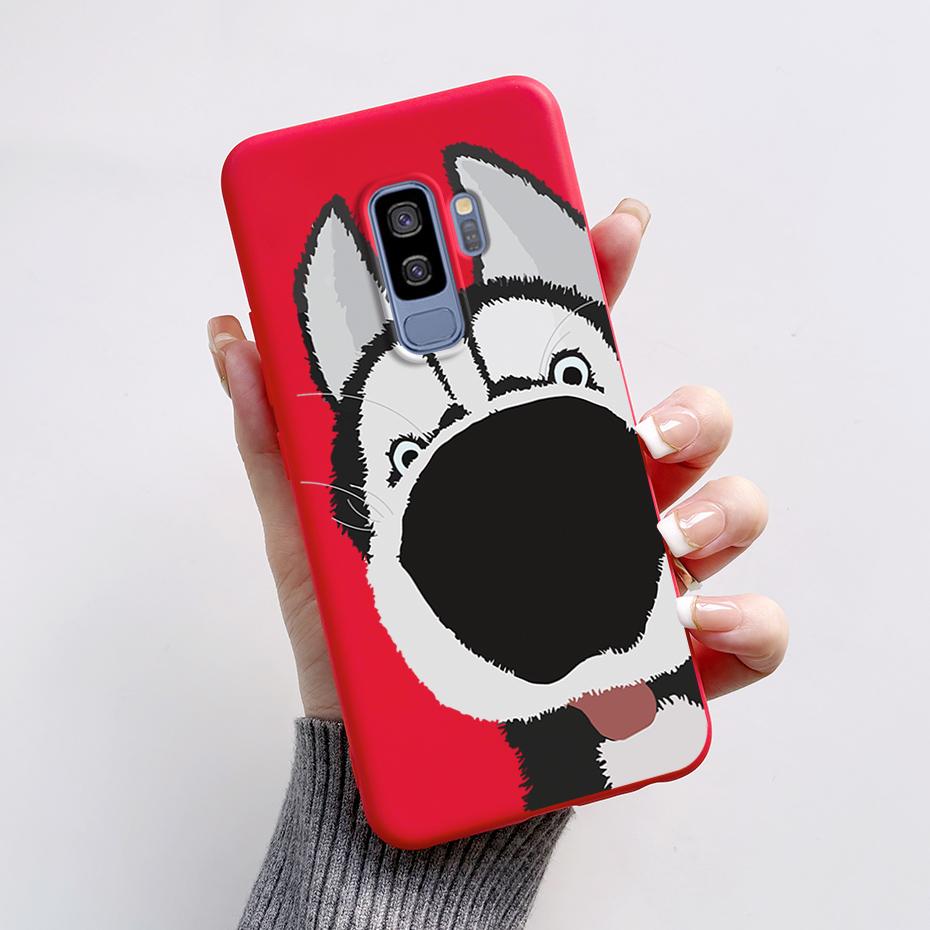 Silicone Back Cover for Coque Samsung Galaxy S9 Plus Cute Rabbit Panda Protective Soft Phone Case SamsungS9 S9Plus Funda Capas
