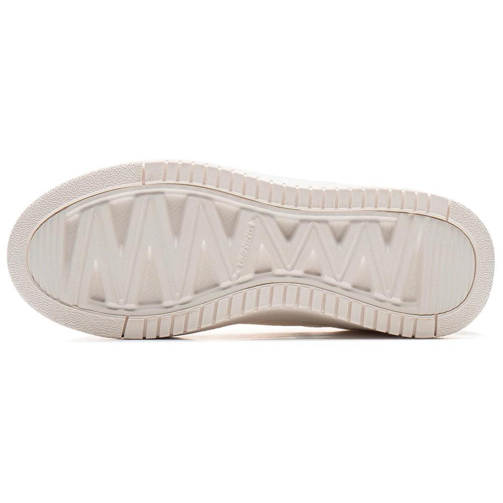 Li Ning Cheese Slip Resistant, Abrasion Resistant, Breathable, Height Increasing Low top Skateboard Shoes Women's AGCU366-1