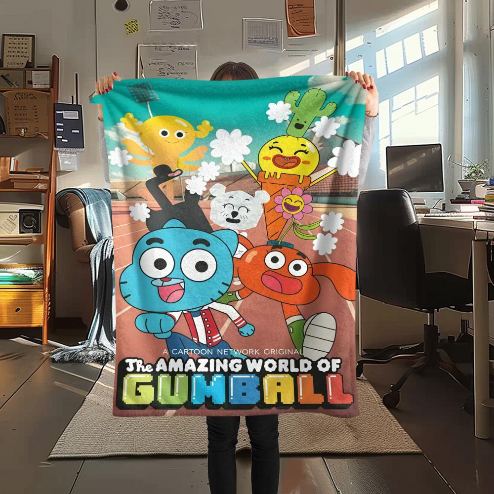 Gumball-Print Flanelldecke, Hohe Qualität, Bequem für alle Jahreszeiten, Heimdekoration, Wärme und Komfort