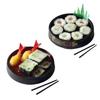 4Pcs/Set Miniature Japanese Sushi Food Toy for W/ Plate Chopsticks Shochu Dollhouse Scaled Food Kids Role for Play Kitch