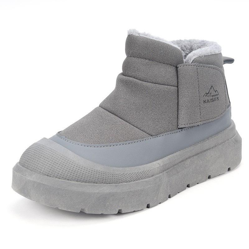 Winter men's snow boots Velcro high-top cotton shoes thick-soled non-slip warm bread boots large cotton shoes