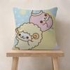 Kawaii Cartoon Mamegoma anime  Pillow Gift Home Office Decoration Bedroom Sofa Car Cushion Cover case 45x45