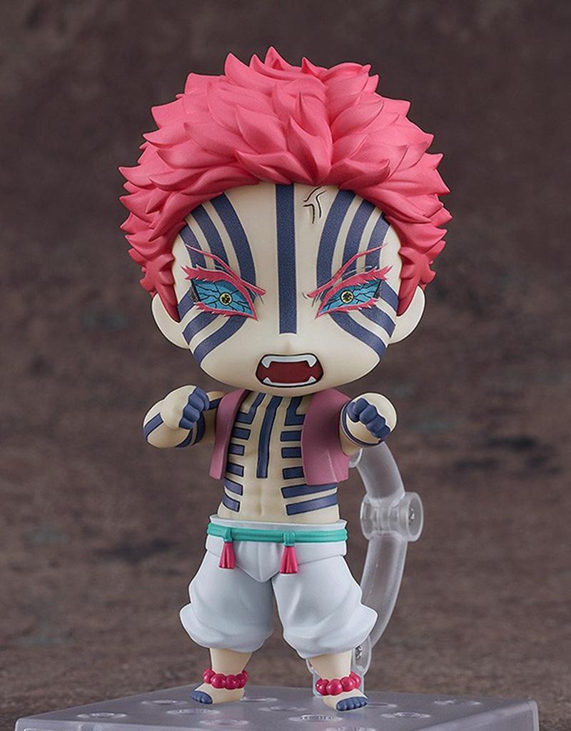 10cm/3.94in Kimetsu No Yaiba Anime Figure Upper Three Akaza Action Figure Kamado Tanjirou Figurine PVC Collection Figure Doll Toy