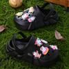 Zoccoli alla Moda Comodi per Bambina con Charms Luminosi a Cartone Animato di Unicorno, Zoccoli Antiscivolo per Interno Esterno Spiaggia Piscina 3057