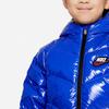 Nike Hooded Casual Sports Solid Color Warm Duck Down Jacket Kids Outerwear Blue DO3605-480