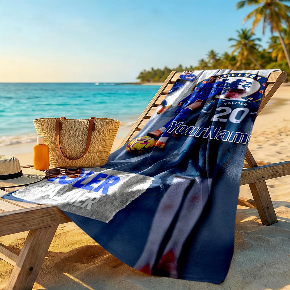 Chelsea Customized Name Beach Towel Quick-Dry Soft Microfiber Suitable for Sports Travel Swimming Yoga Bathroom Beach And Pool
